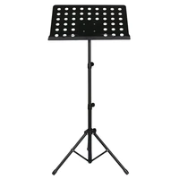 50 x 35cm sheet music stand folding metal music score tripod stand holder with widened thickened large panel for all musical ins