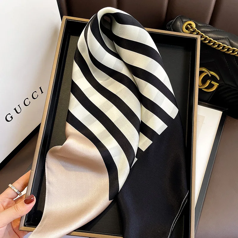 Новинка 2023 100% натуральная фототкань для женщин брендовый квадратный шарф с