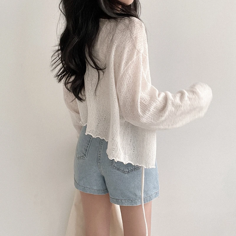 Женский трикотажный Костюм-двойка Alien Kitty повседневный однотонный кардиган с