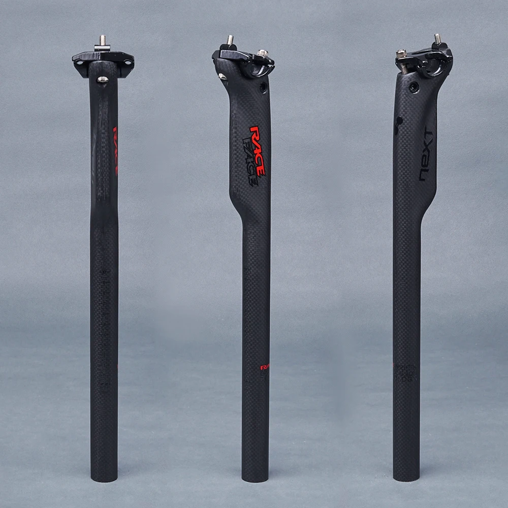 TOSEEK Race Face Next Black Red Matte 3K Carbon Fiber Bicycle MTB Handelbars Sets Bike Mountain Handelbar + Seatpost + Stem