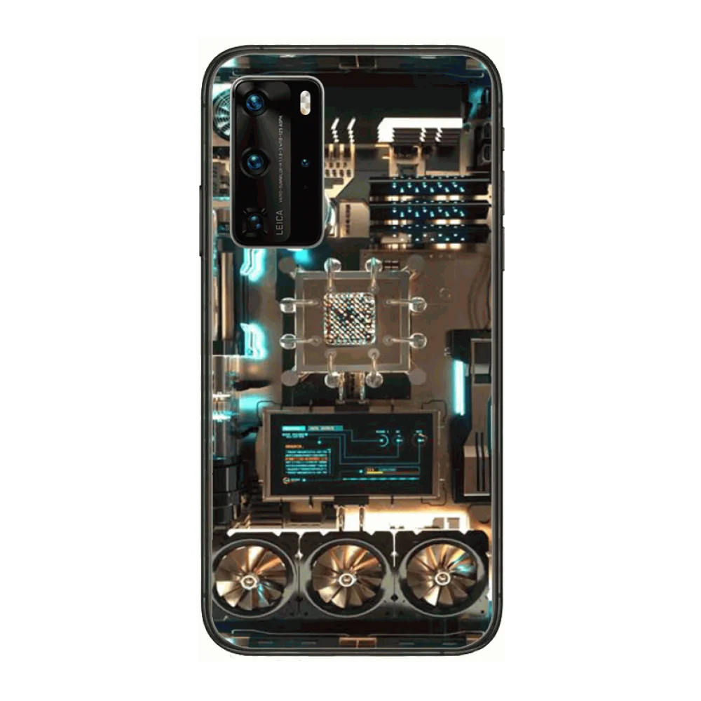 

Creativity Custom made High-end Phone case Phone Case For Huawei P 40 30 20 10 Lite Smart Z Pro Black Etui Coque Painting Hoes