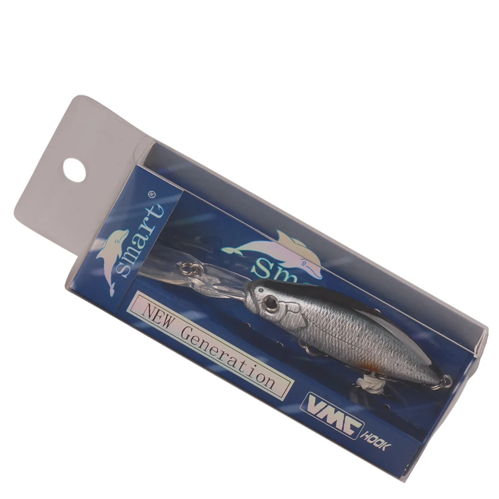 Умный плавающий воблер приманки 60mm8g Crankbait Дайвинг 3 0 м рыболовная приманка Leurre