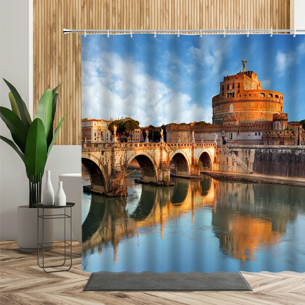 Римский древний архитектурный пейзаж фото Ванная комната душа Шторы фотосъемка