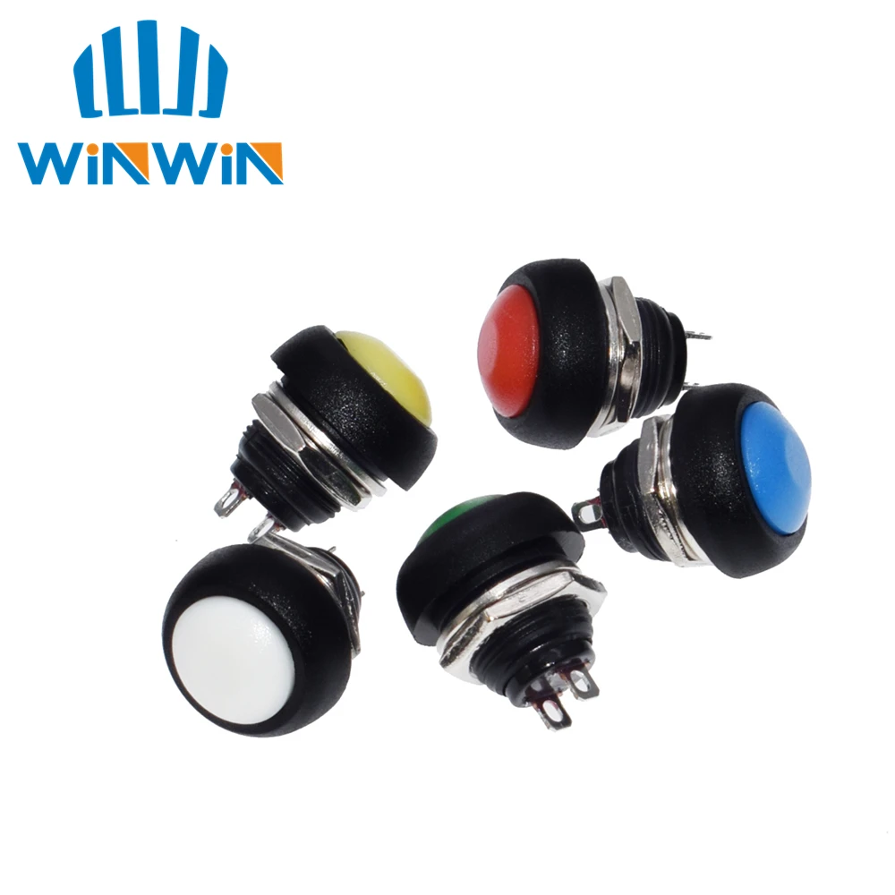 5 шт. водонепроницаемый мини кнопочный переключатель 12 мм|Интегральные схемы| |