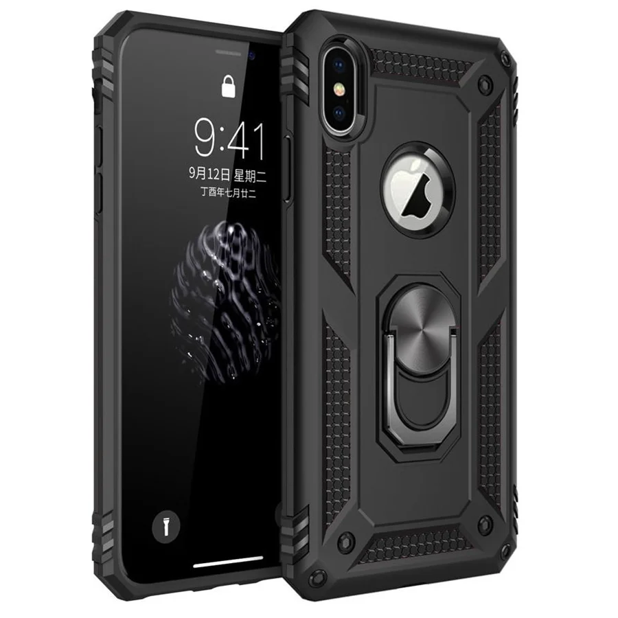 

Magnetic Ring Holder Stand Kickstand For iPhone X XS 12 Mini 11 Pro Max XR Case Armor Cover For iPhone 6 6s 7 8 Plus XR SE 2020