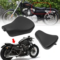 motorcycle accessories driver front leather pillow solo seat cushion for harley sportster forty eight xl 1200 883 72 48 new