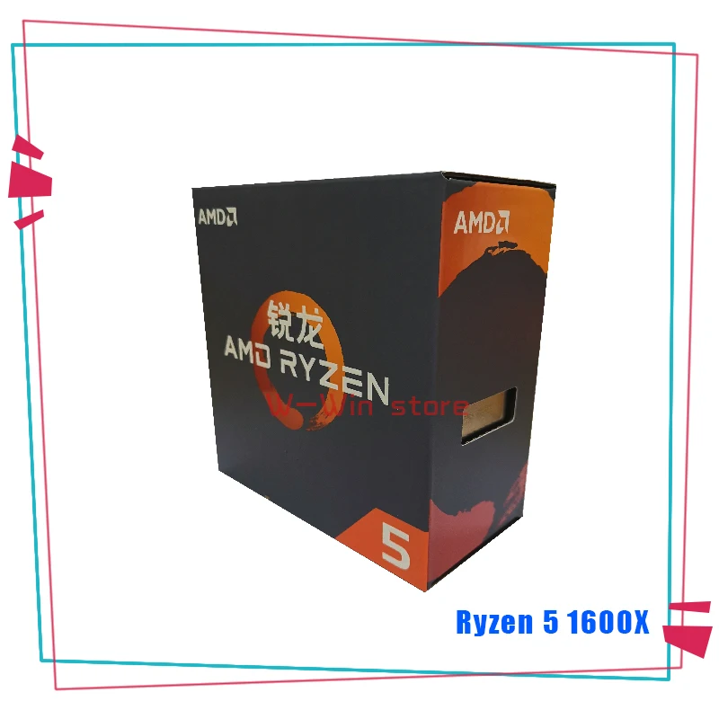 Процессор AMD Ryzen 5 1600X R5 1600X3,6 ГГц шестиядерный процессор с 12 резьбой 95 Вт L3 = 16 м YD160XBCM6IAE разъем AM4