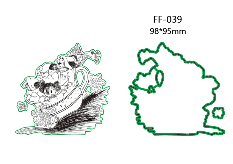 Прозрачные блестящие прозрачные штампы металлические силиконовые для резки
