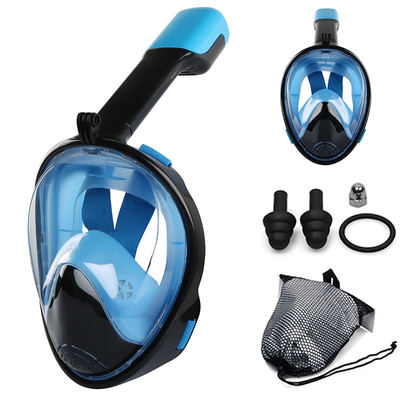 Маска для подводного плавания на все лицо противотуманная маска очки детей и