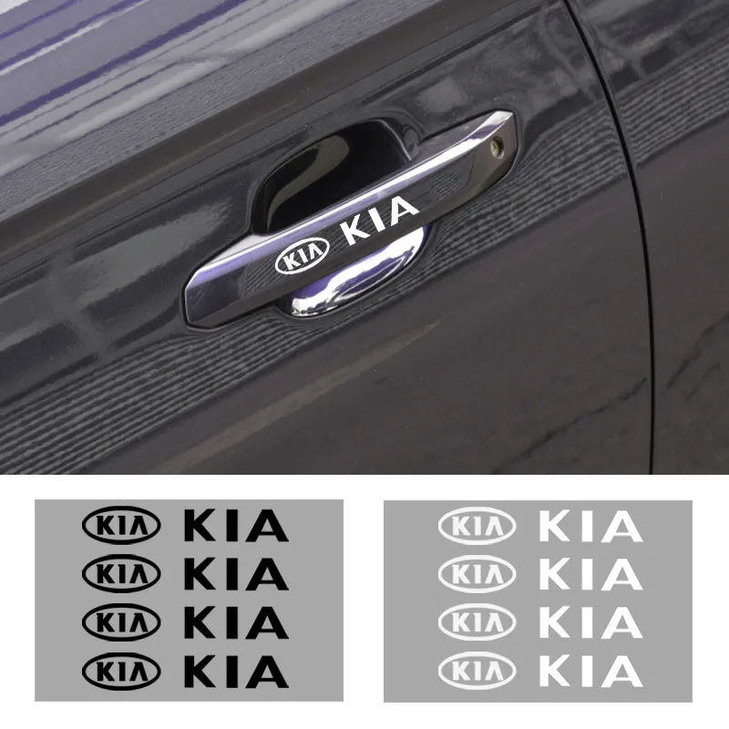 4 шт. наклейки на дверную ручку автомобиля Защитная пленка для Kia Rio K2 Ceed Cerato K3 Sportage