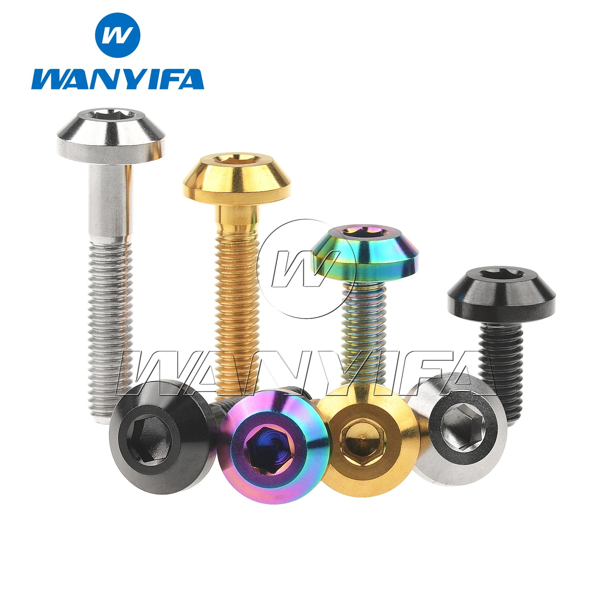 Титановый &quotWanyifa&quot Болт M6x12 15 20 25 30 35 мм шестигранный большой головкой для