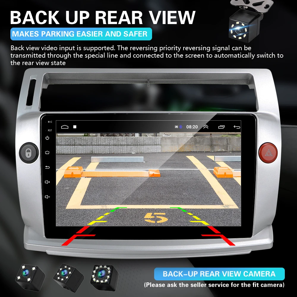 2 Din Android автомобильный мультимедийный плеер 9 дюймов GPS WIFI Авторадио для Citroen C4 C