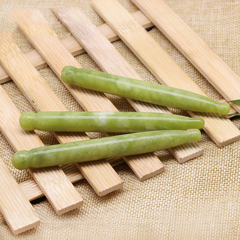 Натуральный нефрит массажер для гуаши розовый кварц акупунктурная ручка красоты