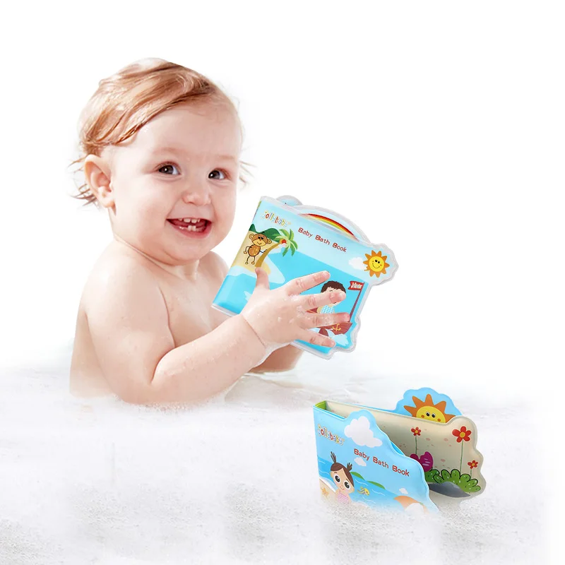 Тканевая книга с героями мультфильмов для новорожденных водонепроницаемая