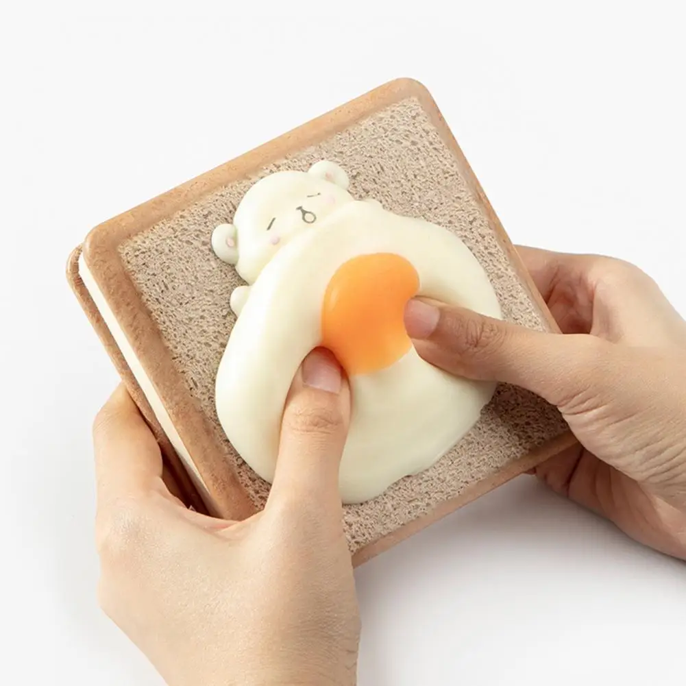 

Decompression Notebook Stress Relief Multi-function Lightweight Bear Break Faux Leather Journal Notebook for Kids