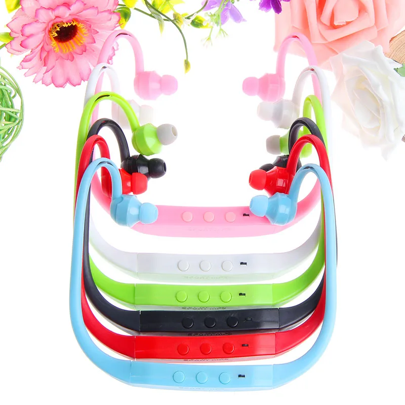 Новые спортивные наушники с крючком для бега MP3 плеер FM гарнитура петля TF карта 32