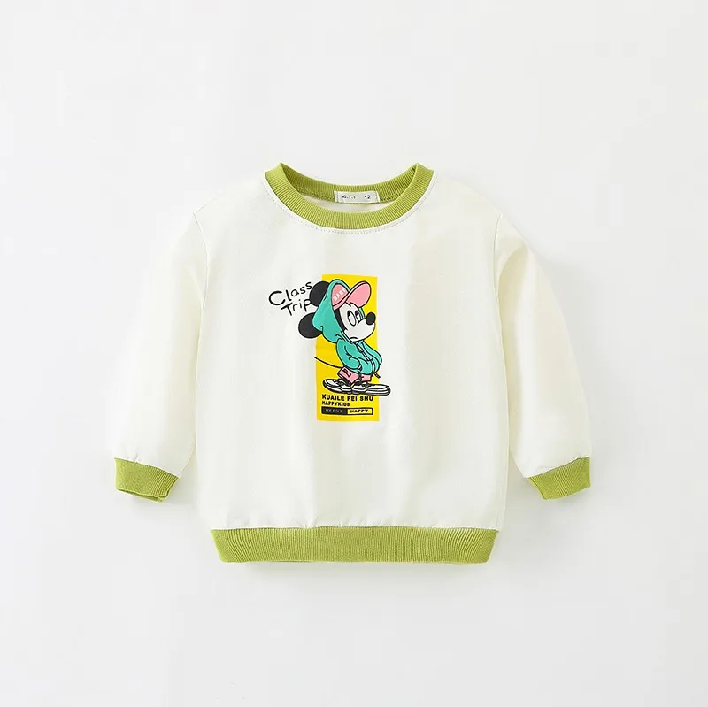 Детский хлопковый свитер с длинным рукавом на осень/весну|Тройники| |