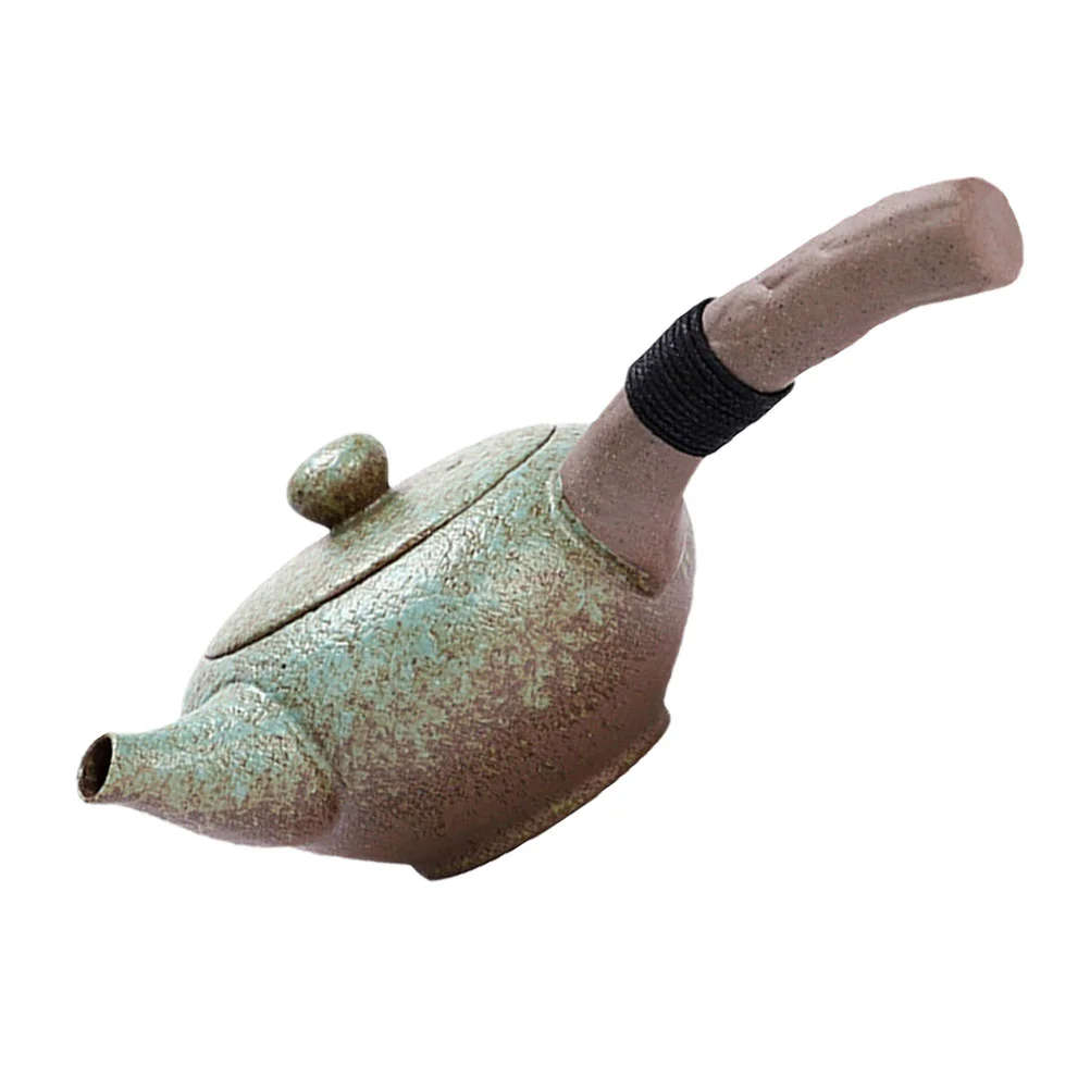 

1Pc Single Handle Teapot Vintage Ceramic Tea Kettle Creative Tea Set Supply