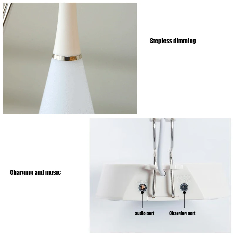 Беспроводной Мощный умный звуковой светильник музыкальная настольная лампа