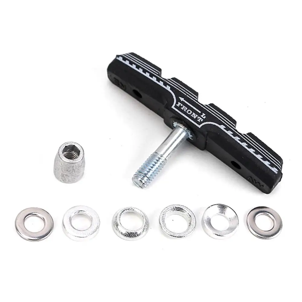 

Bicycle Brake Pad Set 2 Pairs Of Front And Rear Tires Noiseless V-shaped Brake Pad Set Road Bike Bicycle Accessories Brake Pads