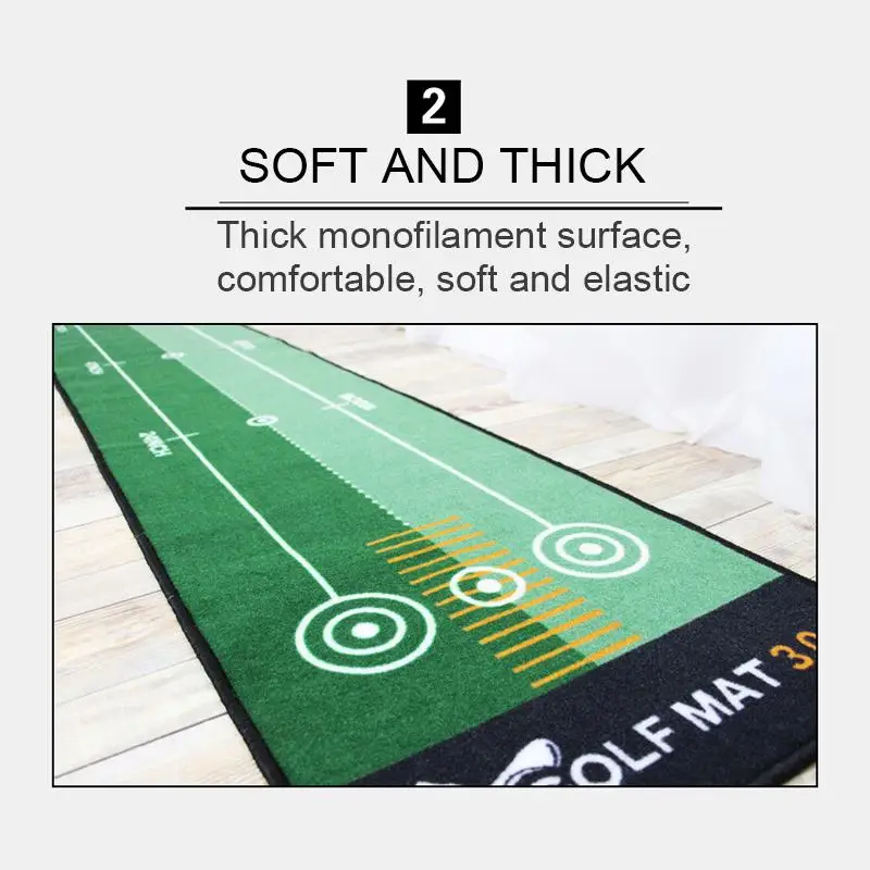 Satin Al 1 Adet Mini Golf Vuruş Topu Tampon Iki Yönlü Uygulama Mat Halı Kapalı Açık Yıkanabilir Yeşil Uygulama Golf Vuruş Mat Kaymaz