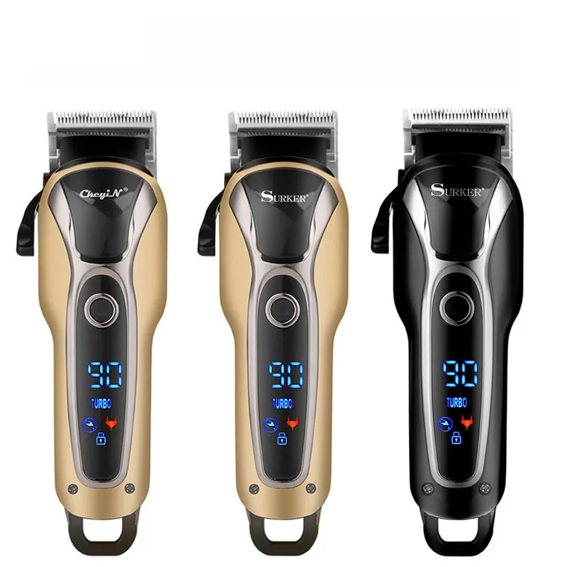 

Professional LCD Screen Hair Trimmer Barber Professional Clipper 2 speeds Shaving Machine Power Display Hairdresser Tools L1