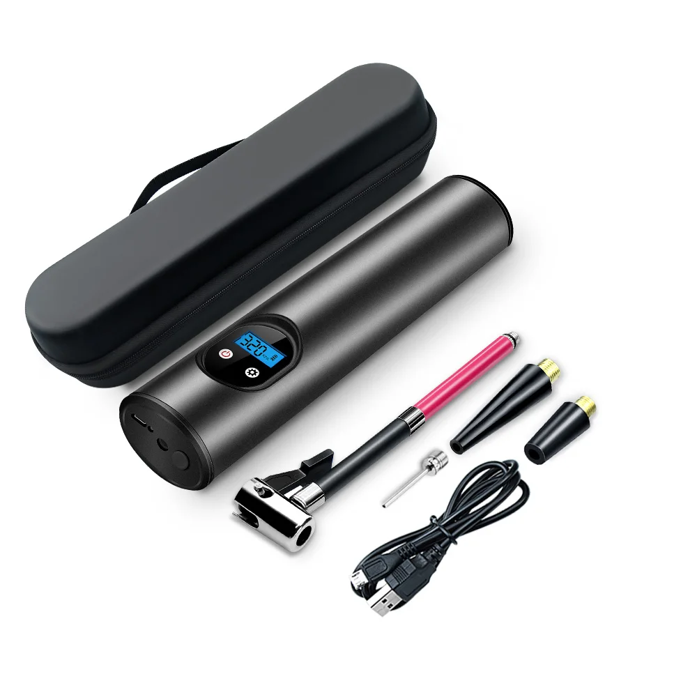 Насос цифровой автомобильный для колес Компрессор портативный воздушный 12 В 150 PSI