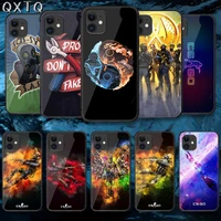 cool cs go game tempered glass phone case cover for iphone 5 6 7 8 11 12 s plus xr x xs pro max mini se 2020 black coque black