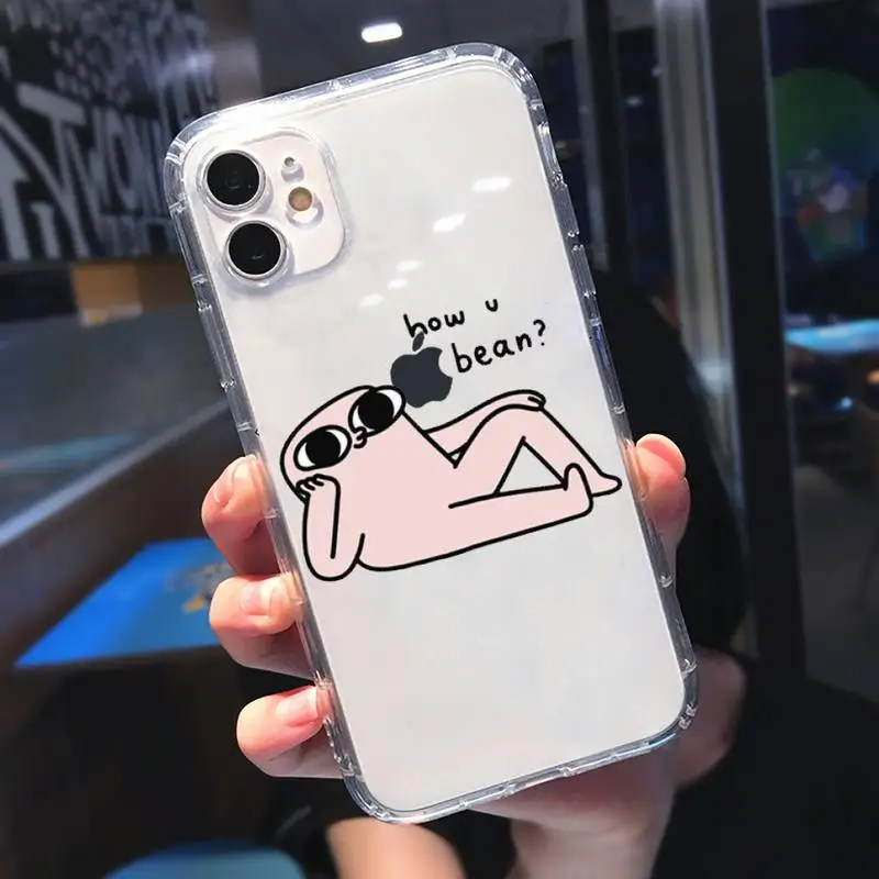 

ketnipz Colorful Cute Cartoon Phone Case Transparent soft For iphone 5 5s 5c se 6 6s 7 8 11 12 plus mini x xs xr pro max