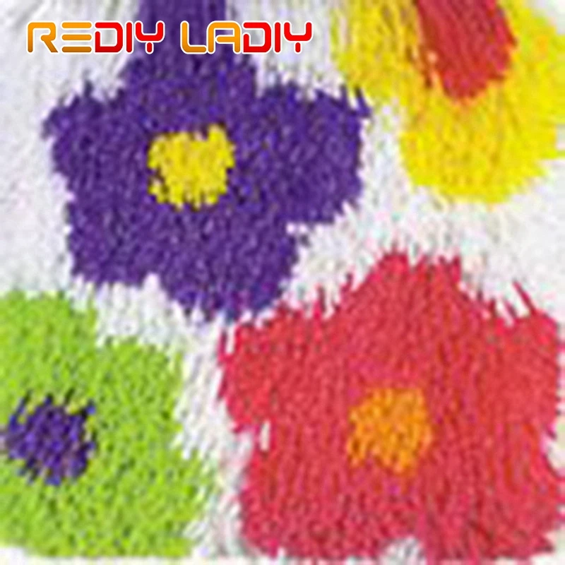 Крюк с защелкой Наборы цветы розы спереди предварительно канва DIY крючком