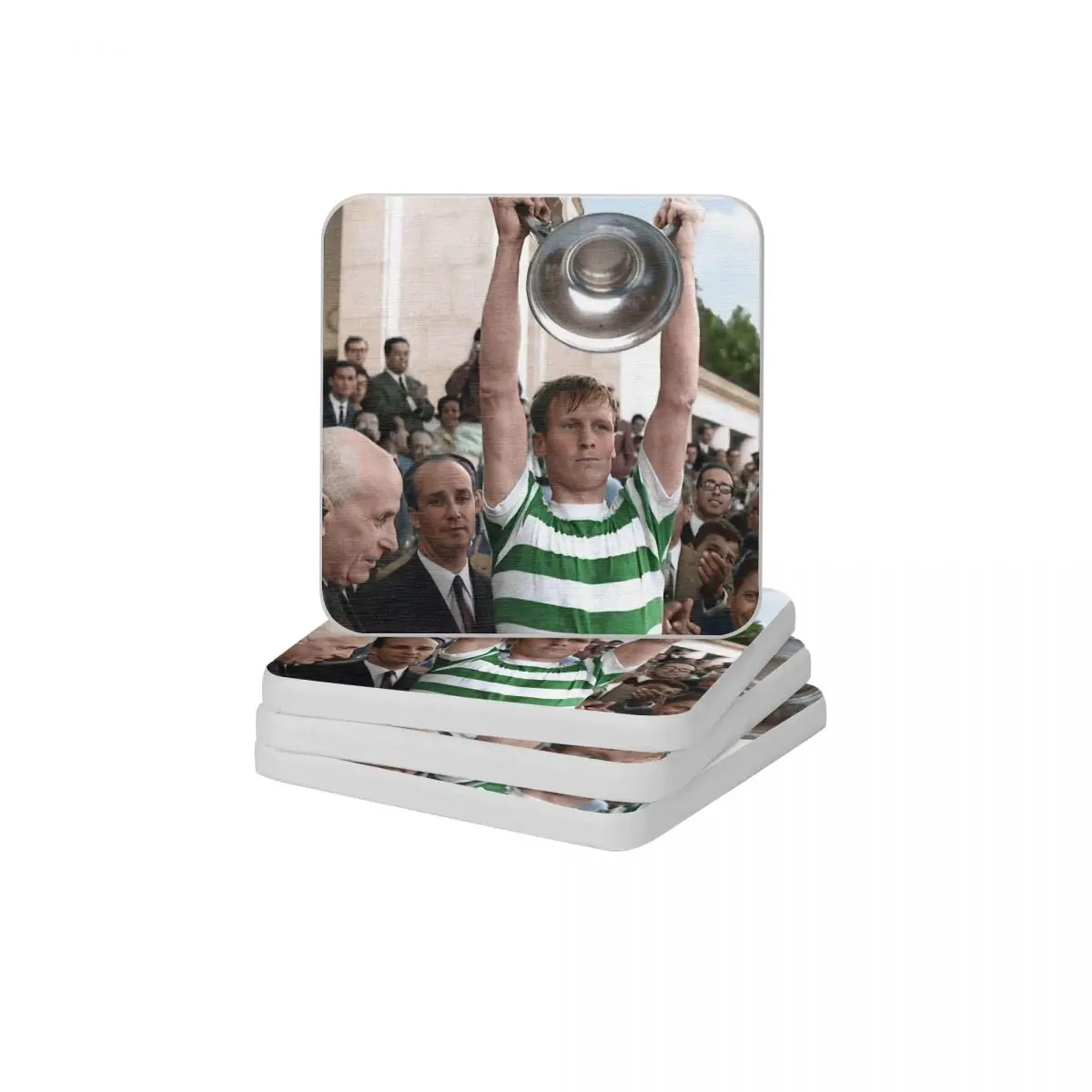 

Billy McNeill In Colour 1967 Diatomite Square Round Coaster Water Absorption Cup Bonsai Mat Soap Toothbrush Pad Diameter 10