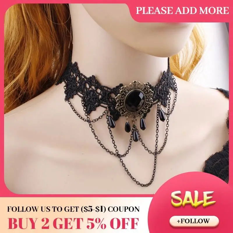 Ожерелье чокер женское кружевное в викторианском стиле|steampunk jewelry|jewelry saleneck choker