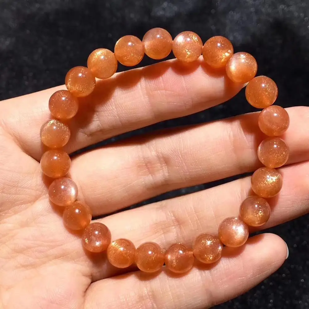 7 мм натуральный ледяной Золотой клубничный кварц оранжевый Солнечный Камень