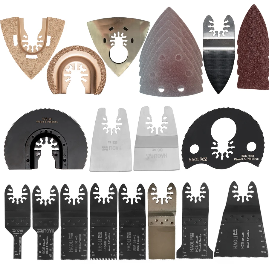 

New 66 pcs quick change oscillating multi tool saw blade accessories,for FEIN power tool,metal cutting
