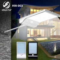 solar rechargeable led wall light garden light human body induction turns on automatically waterproof body with remote control