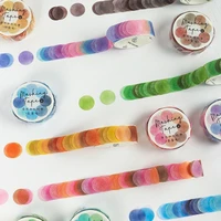 100pcsroll colorful dots washi tape planner note stickers masking tape adhesive tapes stickers decorative stationery