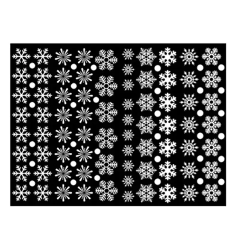 Зимняя Снежинка Наклейка на стену окно белый замороженный снег хлопья виниловые