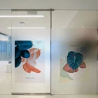 Стеклянная пленка размером на заказ, Съемные Виниловые листья с тропическими листьями, защита конфиденциальности, домашнее украшение для ванной, гостиной, кухни