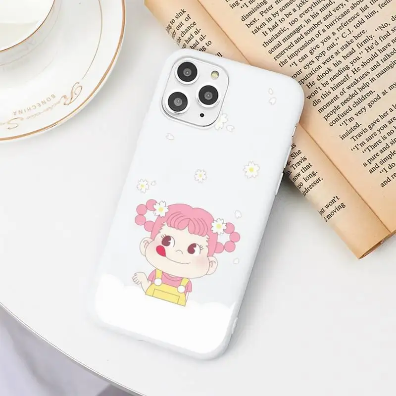 

Sweet Peko Milk Milky high quality Phone Case shell Candy Color for iPhone 6 7 8 11 12 s mini pro X XS XR MAX Plus