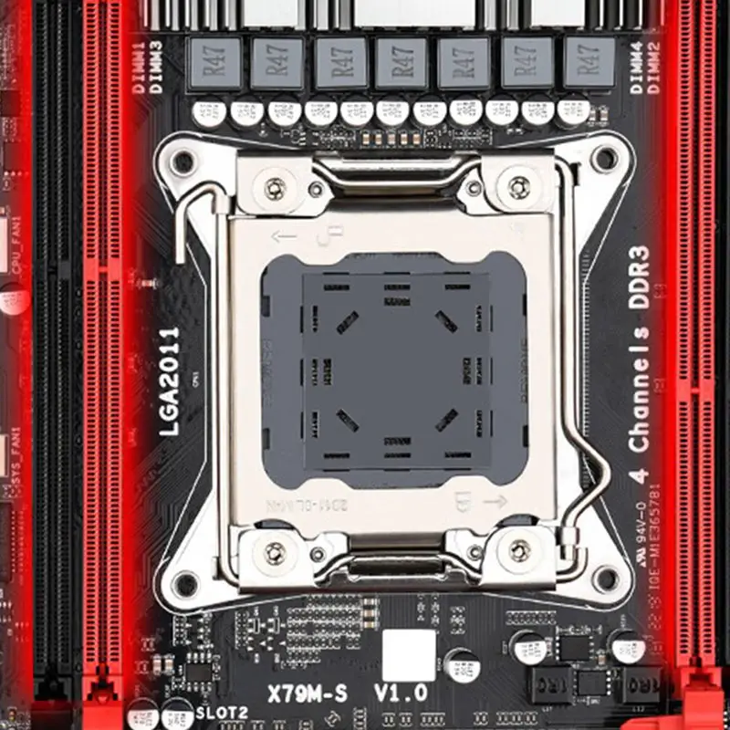 

JINGSHA X79M-S LGA 2011 Motherboard 2-Channel DDR3 4XDIMM 64G RAM M.2 NVME SSD SATA 3.0 USB 3.0 Gigabit Mainboard