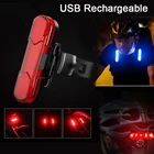 USB Перезаряжаемые велосипедный светильник светодиодный MTB велосипед светильник s Водонепроницаемый Безопасность Предупреждение Светильник Велоспорт Шлем Светильник лампы хвост вспышка светильник