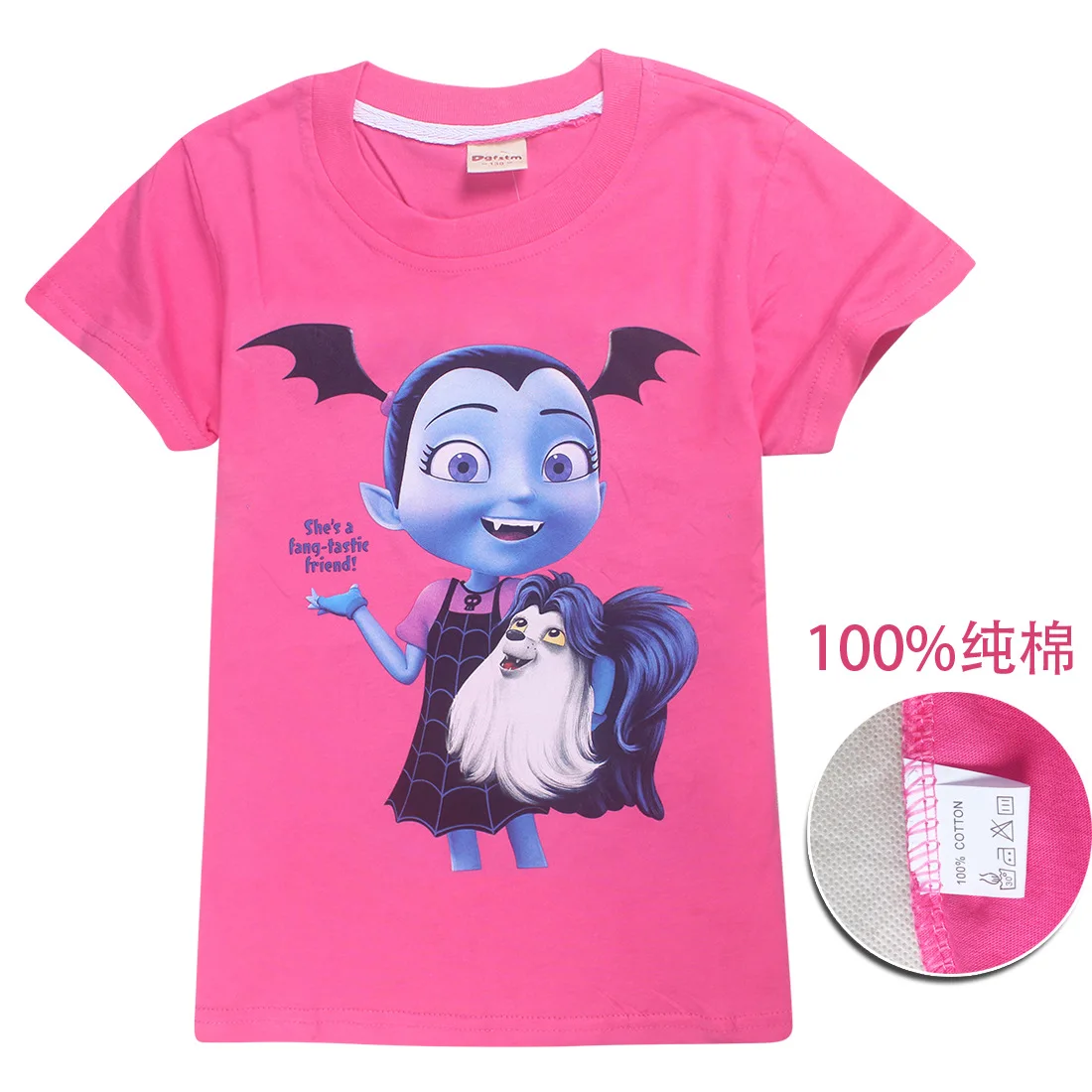 Детский осенний популярный стильный с героями мультфильма Моана Vampirina футболки