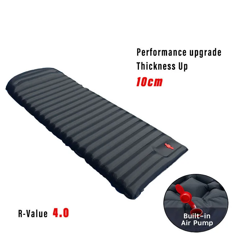 

Outdoor Inflatable Air Mattress Bed Travel Sleeping Mat with Pillow Ultralight Hiking Trekking Camping Mat Sleeping Pad