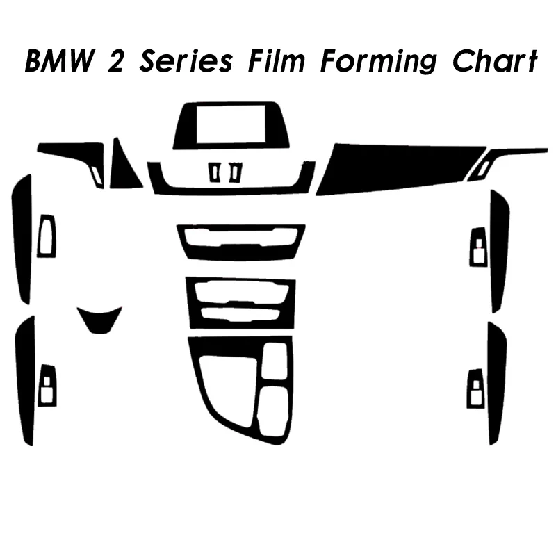 Для BMW 2 серии F22 F23 F45 f46интерьер Центральная панель управления дверная ручка