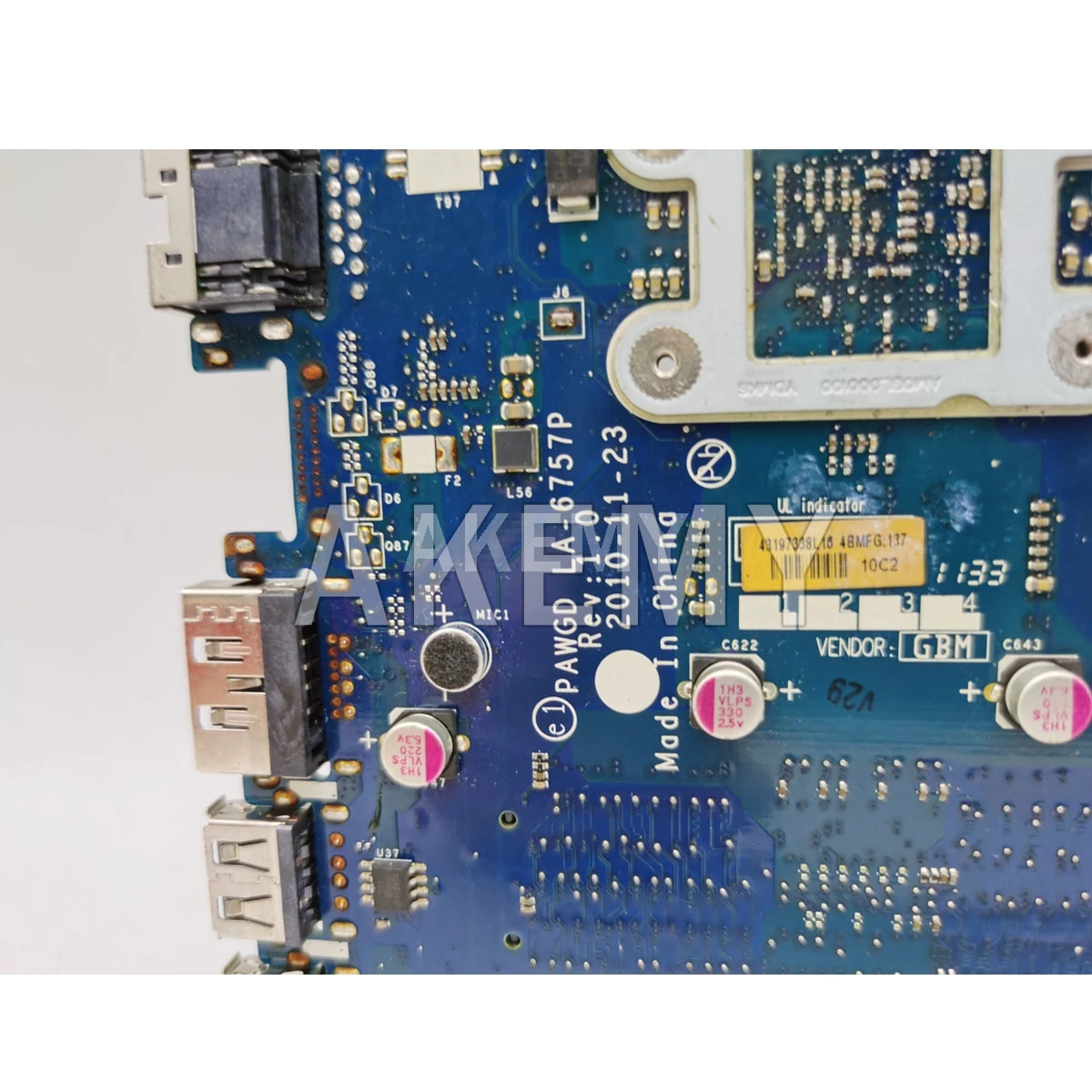 

SAMXINNO For Lenovo Ideapad G575 EME300 Laotop Mainboard PAWGD LA-6757P Motherboard E-450 CPU
