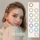 США, лидер продаж, Классические контактные линзы 12 цветов, 3 оттенка, контактные линзы, цветные линзы, серые, коричневые контакты для больших глаз, для повседневного использования