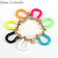 10pcs safety clasps for jewelry makingcarabiner screw clasps findingsconnectors beaded charms screw lock supplies
