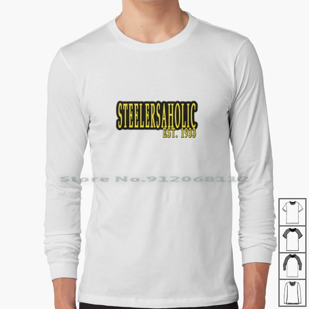Steelersaholic Long Sleeve T Shirt Pennysylvania Football Steel City Pitt Sports |