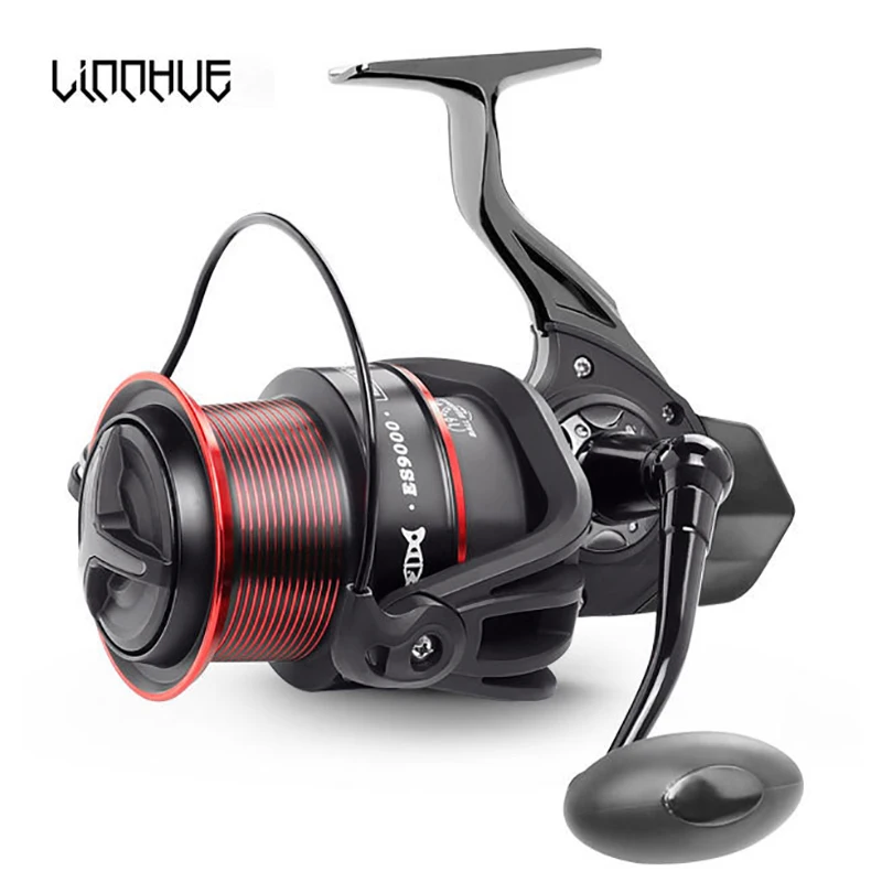 

LINNHUE 9000-11000 Катушка для спиннинга 19 + 1BB упорные шарикоподшипники 10 кг Макс Перетащите Морской колеса карп рыбалка катушка для ловли рыбы ...
