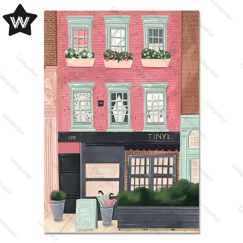 Жестяная Табличка в Токио Париже металлический плакат городской пейзаж